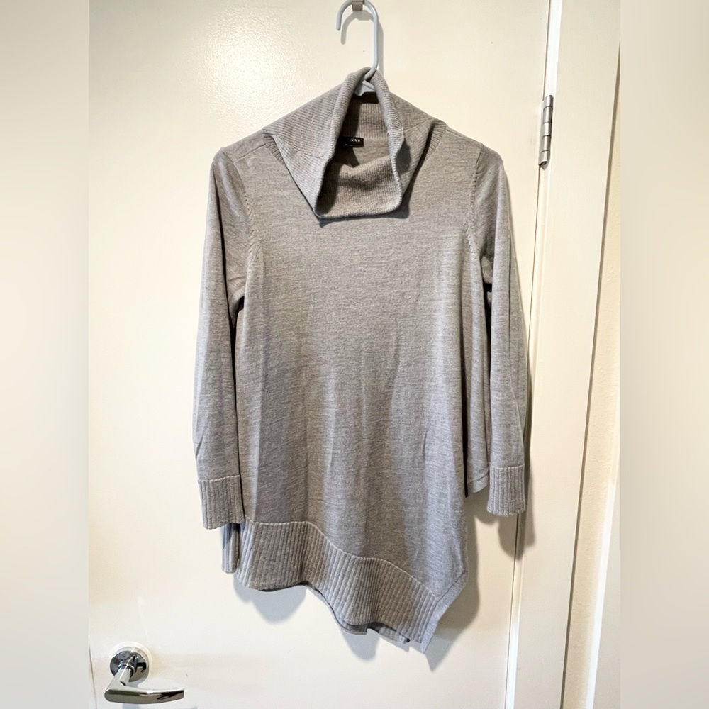 Eileen Fisher cowl neck wool sweater